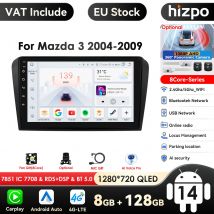 8Core Android 14 Carplay für Mazda 3 2004 2005 2006 2007 2008 2009 Autoradio mit BOSE Multimedia Player 2 Din Stereo GPS Navi