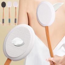 Applicatore multifunzione per unguento per lozione solare Manico lungo in silicone Detergente per il corpo Spazzola per doccia Applicatore per protezione solare per la schiena