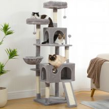 Kostenloser Versand Multi-Level Kratzbaum Für Katzen Mit Gemütlichen Sitzstangen Stabile Katze Klettergerüst Katze Scratch Board Spielzeug katze Möbel