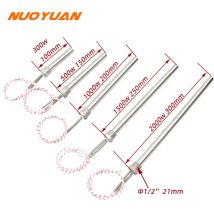 Edelstahl-Heizpatrone, 220 V, Heizelement mit 1/2 Zoll (21 mm) Gewinde, Tauchwarmwasserbereiterrohr