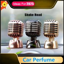 Fashion Microphones Stlye Car Dashboard Air Freshener Car Ornament Seat Auto Perfume Diffuser Interior Decor Car Accessories