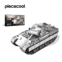 Piececool 3D-Metallpuzzles 1:48 Panther D Tank Modellspielzeug Zusammenbau Puzzle DIY Set für Erwachsene