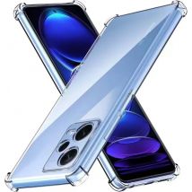 Luxuriöse transparente Handyhülle für Redmi Note 12 12s Note 12 Pro Plus 5G POCO X5 Pro 5G, stoßfeste, transparente Silikonhülle