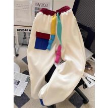 Damen Off White Hose Baggy Jogginghose Streetwear Harajuku Japanischer 2000er Jahre Stil Y2k Vintage Hose Mode Cutecore Kleidung