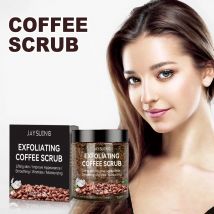 Kaffee-Peeling, weichmachendes Keratin, Tiefenreinigung der Poren, feuchtigkeitsspendend, lindert Hühnerhaut, verbessert Stumpfheit, Körperpeeling-Pflegecreme