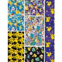 Pokemon Cartoon Fabric140*50cm Handmade Sewing Patchwork Quilting Baby Dress Home Sheet Printed Fabric Fabric Sewing Kids