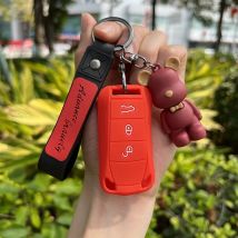 2 3 Knöpfe Silikon Autos chl üssel Fall Abdeckung Schale für Porsche Cayenne GTS 2004 2005 2006 2007 2008 2009 2010 2011 Schlüssel anhänger