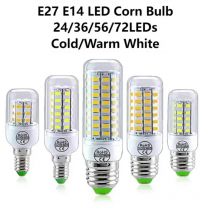 E27 E14 Lampadine a LED 5730SMD 220V Lampadina a mais 24/36/56/72LED Lampada Ampoule Faretto per interni per la decorazione domestica Luce a LED