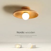 Nordic Decke Lampe Holz Runde Decke Licht Für Garderobe Schlafzimmer Studie Zimmer Kind Korridor Hause Innen Hohe qualität Beleuchtung