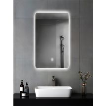 Hardwired Bathroom Mirror with LED Lights Wall Mounted Mirror IP54 Waterpoof Touch Switch Smart LED Mirror