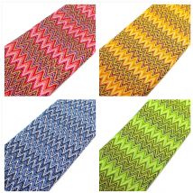 Zig Zag Stricken Spitze Stoffe Für Kleid 1 Meter Welle Gestreifte Weiche Gehäkelte Spitze Tuch Strick Beliebte Spitze 150CM breite