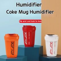 Tragbarer Cola-Cup-Luftbefeuchter, kabelloser Auto-Aroma-Diffusor mit trendigem Nachtlicht, kleiner Luftreiniger für den Schreibtisch im Büro