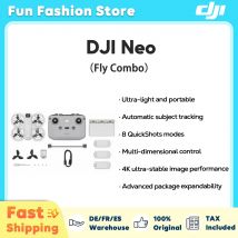 DJI Neo Combo Dron 4K Ultra-Stabilizowane Wideo FPV 135g Lekki i Przenośny Pełne Pokrycie Osłony Śmigieł Nowy Oryginalny Magazyn UE C0