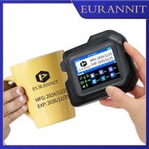EURANNIT E98 0,5 Zoll tragbarer Mini-Drucker 2,8 Zoll Touchscreen-Tintenstrahldrucker Verfallsdatum QR Barcode Logo Etikettendruckmaschine