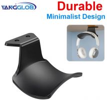 Wall Mounted Headphone Hanger Universal Headset Holder Under Desk Backpack Hook Earphone Display Stand with Nail-free Glue/Screw