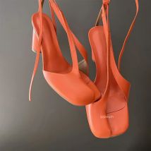 Ippeum Split Toe Sandalen Frauen plus Größe 43 orange High Heels Knöchel riemen Schuhe 2024 Sandal ias de Mujer