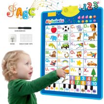 Elektroniczny alfabet angielski wykres ścienny mówiące litery ABC 123s plakat muzyczny edukacyjna