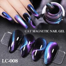 LILYCUTE 7ml 9D Kocia Żelowa Lakier do Paznokci Magnetyczny Opalizujący Magnes Półtrwały Soak Off UV LED Manicure do Paznokci Lakier Żelowy do Zdobienia Paznokci