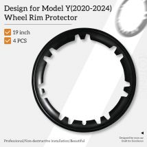 Protezione del mozzo ruota da 19 pollici per Tesla Model Y 2020-2024 Protezioni patch per cerchioni prestazioni Copriruota in ABS coprimozzi