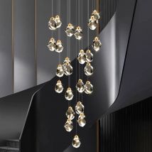 Modern home decoration crystal chandelier, stair Pendant lamp, living room Pendant lights, interior lighting