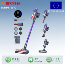 Buture VC70 Aspirapolvere senza fili portatile 38KPA ad alta potenza di aspirazione 450W Motore Smart Home Cleaning LED Touch Screen Aspirapolvere