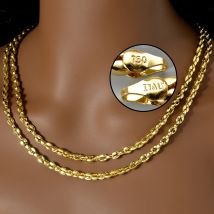 Hiphop Curb Kubanische Halskette für Frauen Männer 18K Gold Farbe Italienische Kupfer Halskette Mode Hochzeit Verlobung Schmuck Zubehör