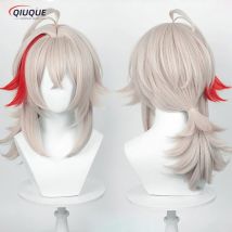 Hochwertige Impact Cosplay Kazuha Perücke Kazuhan Cosplay Perücke hitze beständige synthetische Haare Party Spiel Anime Perücken Haarnetz
