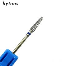 HYTOOS Tungsten Carbide Cone Nail Drill Bit 3/32" Rotary Burr Bits For Manicure Electric Drill Accessories Nail Milling Tool
