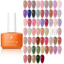 Tonitu g 7ml semi permanenter Gelee Gel Nagellack schwarz weiß rot natürliche transparente nackte Nägel Kunst UV-LED-Lack einweichen