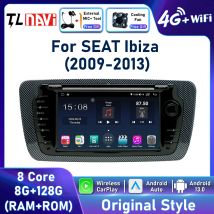 7'' Touch screen Car Stereo Radio For Seat Ibiza 6j 2009 - 2013 Multimedia Player GPS Navigation BT Carplay Android Auto 4G Head