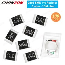 183 Werte 100 Stück 0805 1 % 0–10 MR SMD-Widerstände Hochpräziser Filmchip fest 1K 2K 4,7K 10K 100K 160K 220K 300K 330 470 Ohm
