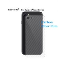 For iPhone 17 Air 16 16E 15 14 13 12 SE mini Plus Pro Max 3D Anti-fingerprint Carbon Fiber Back Film Screen Protector