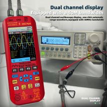 NEUES Handoszilloskop-Multimeter DDS-Generator 2 Kanäle, 50 MHz Bandbreite 250 MSa/s Abtastrate 20000 Zählungen Voltmeter