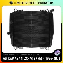 LQYL Motorcycle Radiator Cooler Cooling Water Tank For Kawasaki Ninja ZX7R ZX-7R ZX750P 1996 1997 1998 1999 2000 2001 2002 2003