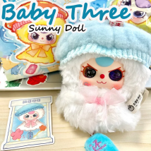 Baby Drei Sunny Doll Serie Plüsch Blind Box Trendy Spielzeug Vinyl Glück Puppe Rucksack Anhänger Dekoration Mystery Box Geburtstag Geschenke