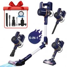 Aspirapolvere senza fili N7, 35 kPa, cartuccia antipolvere da 1,2 litri, batteria rimovibile, fino a 55 minuti di funzionamento, mano 6 in 1