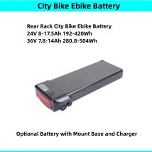 City Bike portapacchi posteriore portapacchi Ebike batteria 24V 10Ah 10.4Ah 36V 7.8Ah 10Ah 14Ah li-ion E-bike batteria per Surpass Survaevillenoir