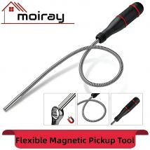 Flexibles magnetisches Pickup-Werkzeug, 25 Zoll, flexibler Bend-It-Magnet, Schlangen-Pick-Up, biegsamer Retriever-Stick für Müll/Schlüssel/Schrauben, Muttern