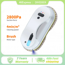 DIVEDEER Pulitore automatico per vetri a getto d'acqua Robot per la pulizia dei vetri di grande aspirazione Robot per la pulizia dei vetri di grande aspirazione con telecomando