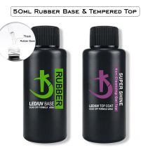 Neueste 50 ml Gummi-Basis-Gel, semi-permanenter UV-Lack, Maniküre, heller, keine Reinigung, Decklack, Gel-Nagellack mit großer Kapazität