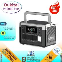 OUKITEL P1000-PLUS Mobilna Stacja Ładująca 1800W 1024WH Bateria LFP Mała Stacja Ładująca Kemping Rodzinny Zasilacz Awaryjny