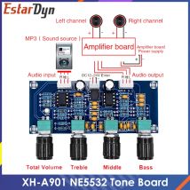XH-A901 NE5532 Tone Board przedwzmacniacz przedwzmacniacz z regulacją głośności tonów wysokich bas przedwzmacniacz kontroler tonu do płyty wzmacniacza