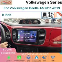 9 ZOLL 8 + 256 GB Android 14 Auto Radio Für Volkswagen Beetle A5 2011-2019 Multimedia Video Player navigation stereo Carplay GPS + WIFI