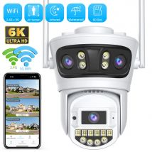 15MP 6K WIFI IP Außenkamera Motion Tracking PTZ 4K Videokamera Drei Objektiv Drei Bildschirm Wasserdichtes Sicherheitssystem O-KAM Pro