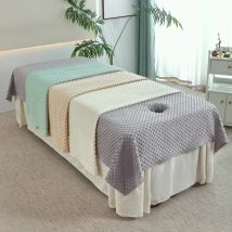 Weiches Samt-Bohnen-Bettlaken für Schönheitssalon, luxuriöse Bettbezüge für Massage, Spa, hautfreundlich, 120 x 230 cm
