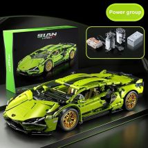 Technische Super Speed Sport Auto Baustein Modell Fernbedienung Fahrzeug Montieren Ziegel Schreibtisch Dekor Spielzeug für Kind Erwachsene Geschenk