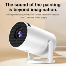 Portable Streaming Projector With USB C Fast Charging Highly Definition Display Wireless Screen Presentation