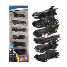 1:64 6 Pcs/Set Alloy Car Models Toy Bat Chariot American Movie First To 6th Generation Bat Chariot Metal Cars For Children Gifts