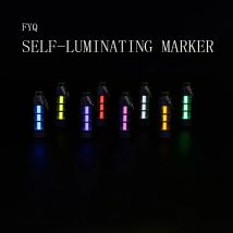Titanium Alloy Luminous Night Signal Light Outdoor EDC Luminous 3.5*25mm Fluorescent Tube Self-illuminating Key Chain