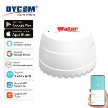 Tuya WiFi Wasser Leck Detektor Flut Sensor Smart Leben APP Fern Überwachung Flut Alarm Überlauf Sicherheit Mit Alexa Google